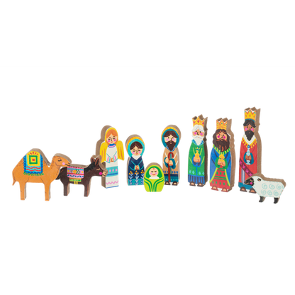 Nativity Scene w/Creche Set (11 pc. set)
