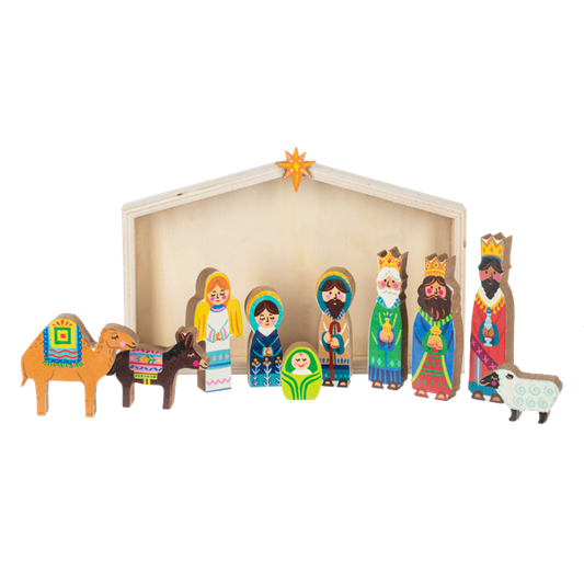 Nativity Scene w/Creche Set (11 pc. set)