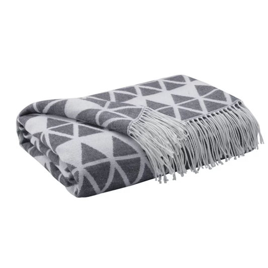 Noemi Decorative Throw, Slate Grey