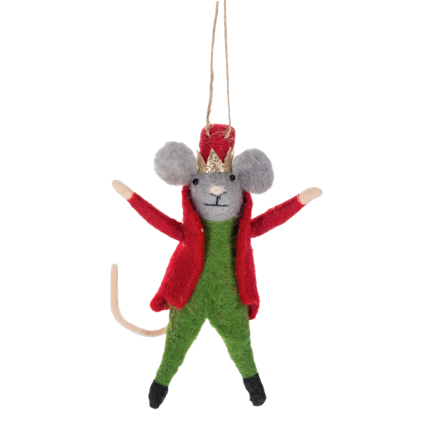 Handcrafted Nutcracker Ballet Mouse Ornaments