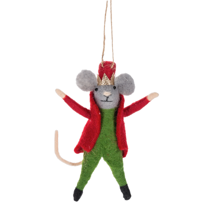 Handcrafted Nutcracker Ballet Mouse Ornaments