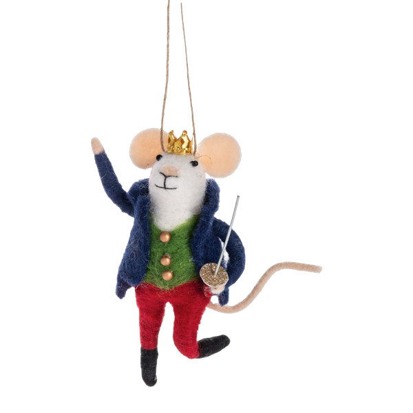 Handcrafted Nutcracker Ballet Mouse Ornaments