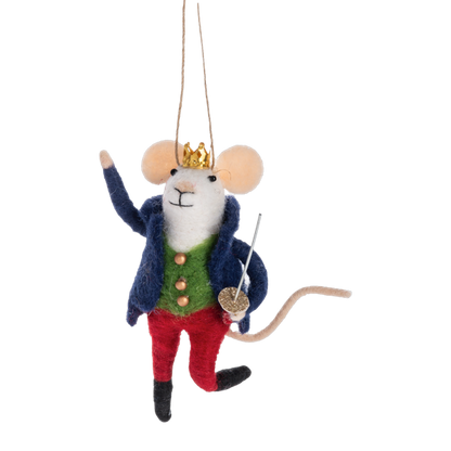 Handcrafted Nutcracker Ballet Mouse Ornaments
