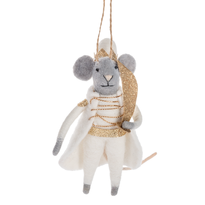 Handcrafted Nutcracker Ballet Mouse Ornaments
