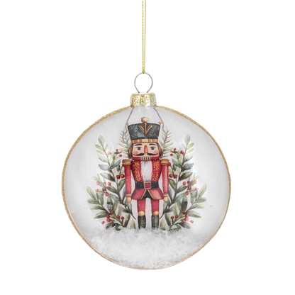 Nutcracker Disc Ornaments-Assorted, each sold separately