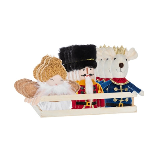 Nutcracker Suite Softie Ornaments-Whimsy Ballerina, Mouse King & Nutcracker, sold separately