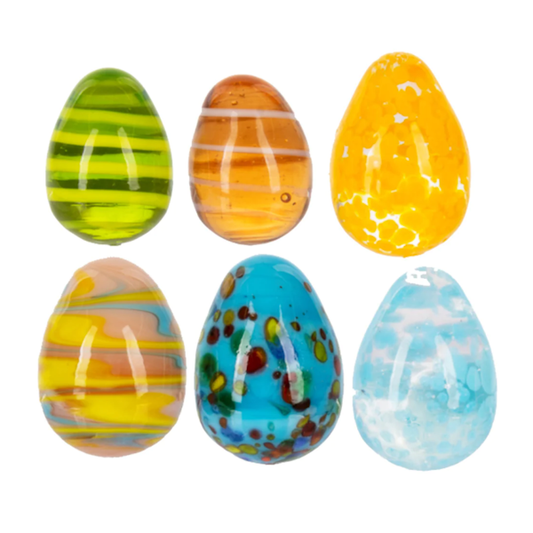 Oh Happy Day! Glass Egg Charm, with Insert Card (Assorted-each sold seperately)