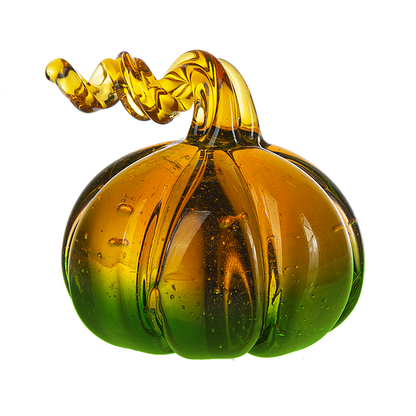 Ombre Mini Glass Pumpkin Figurine-Assorted, each sold seperately