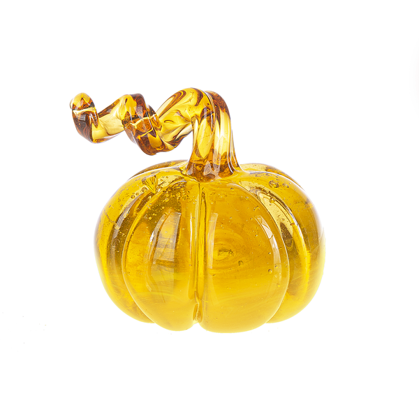 Ombre Mini Glass Pumpkin Figurine-Assorted, each sold seperately