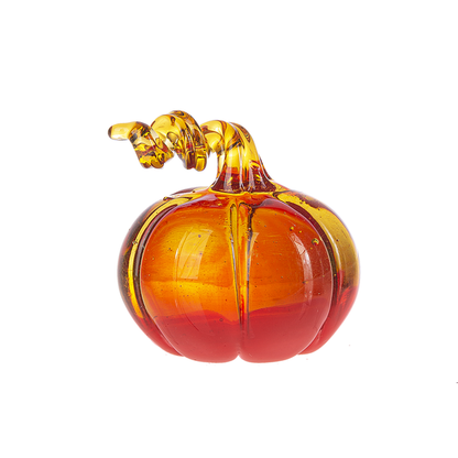 Ombre Mini Glass Pumpkin Figurine-Assorted, each sold seperately