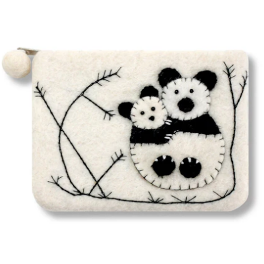 Panda Family Design Coin Purse