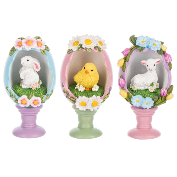 Panoramic Egg Figurine-Assorted, each sold seperately
