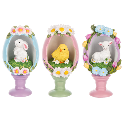 Panoramic Egg Figurine-Assorted, each sold seperately