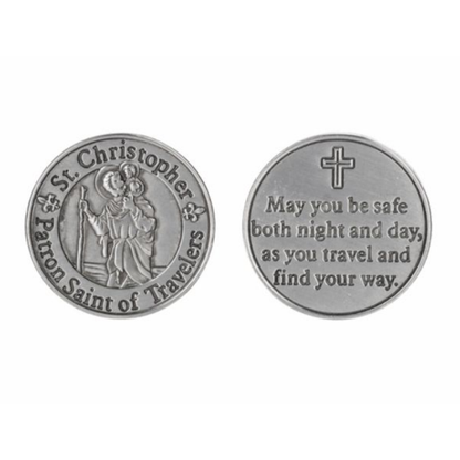 Patron Saints Pocket Tokens, with Insert Card, each sold seperately