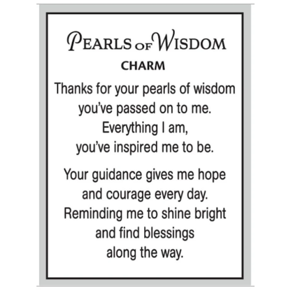 Pearls of Wisdom, Charm with Insert Card