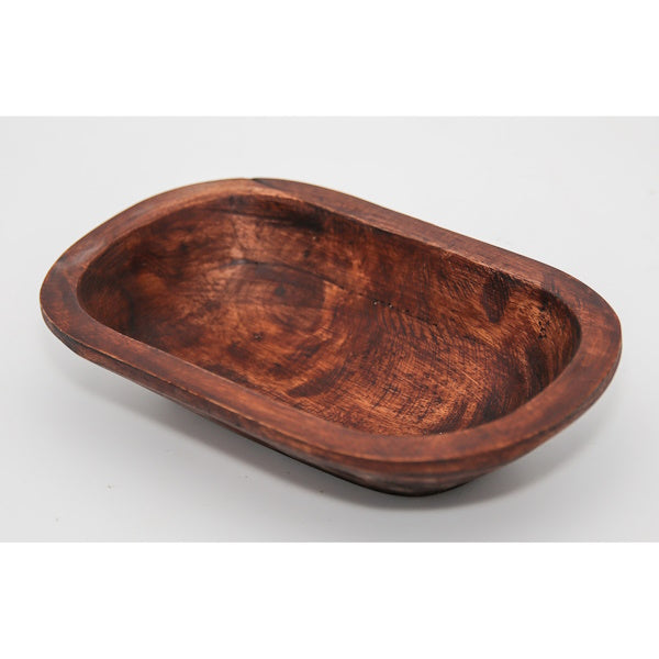 Petite Mango Wood Bread Bowl Container