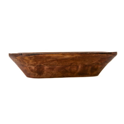 Petite Mango Wood Bread Bowl Container