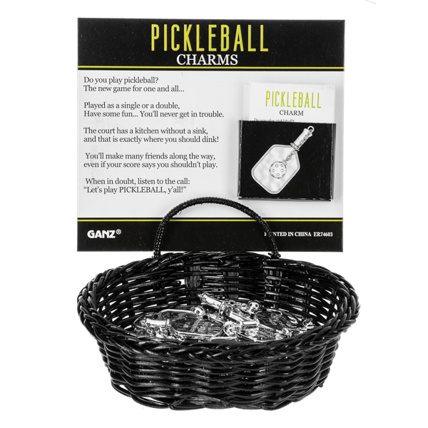 Pickleball Charm, with Insert Card