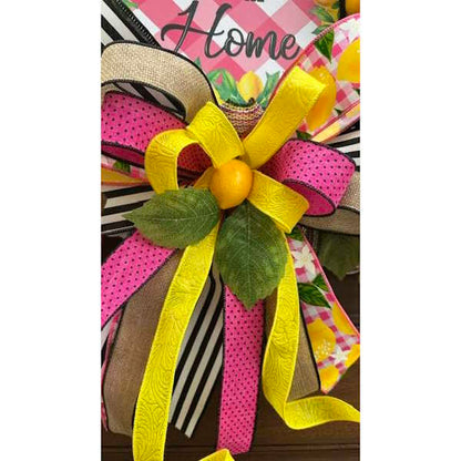 Pink Lemonade Wreath-Custom Design, Handmade
