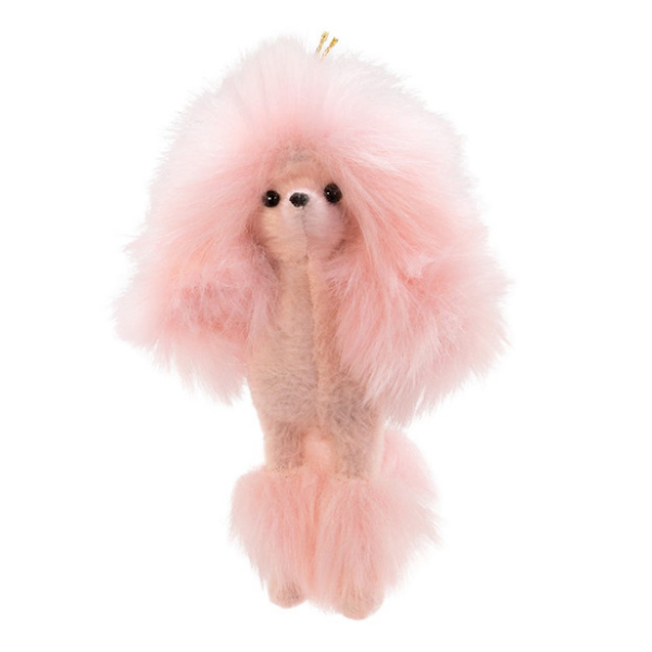 Plush Pink Poodle Ornament