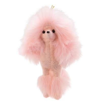 Plush Pink Poodle Ornament