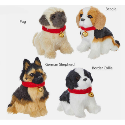 Plush Dog Ornament-Assorted Styles, sold seperately