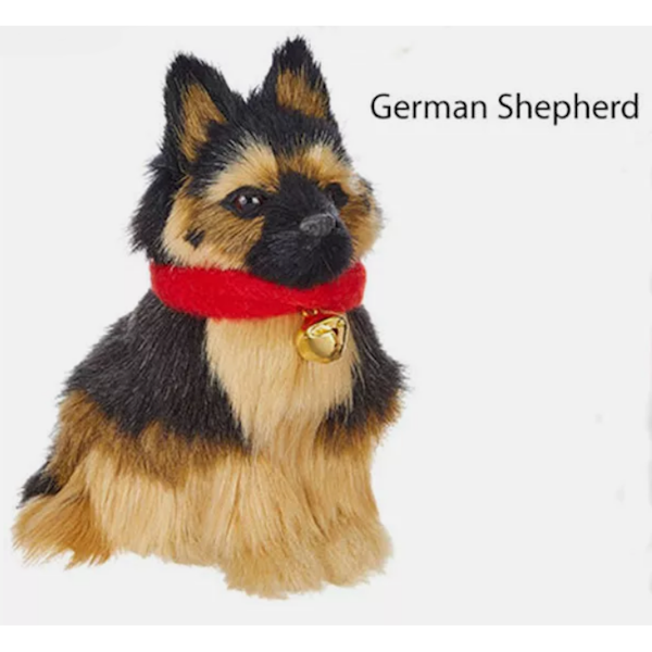 Plush Dog Ornament-Assorted Styles, sold seperately