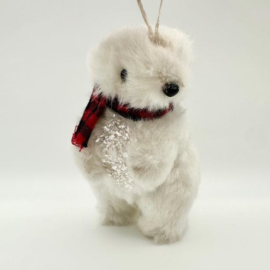 Polar Bear w/Scarf Ornament