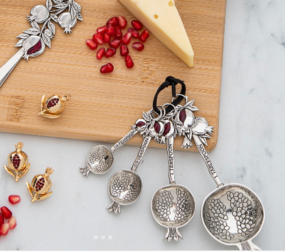 Pomegranate Blessings Measuring Spoons-Set of 4