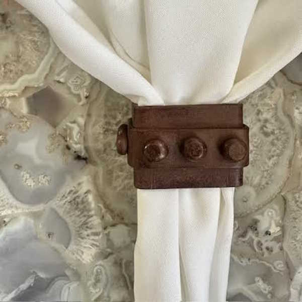 Prairie Iron Napkin Rings-Set of 4
