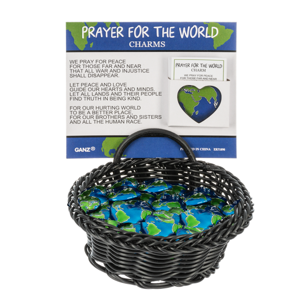 Prayer for the World Charm, with Insert Card
