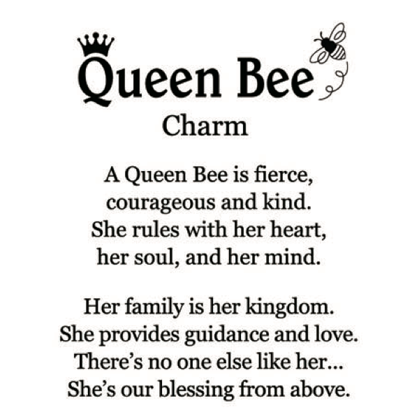 Queen Bee Mini Charm with Card