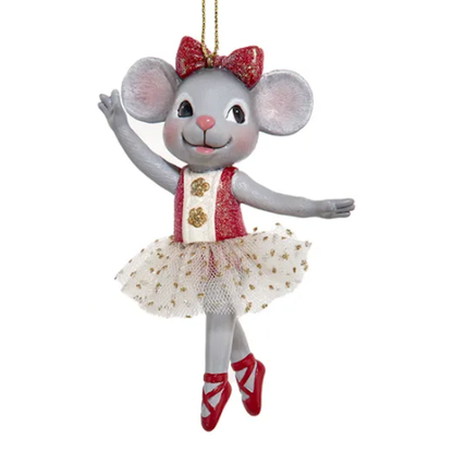 Red Mouse Ballet Ornament-Assorted, each sold seperately