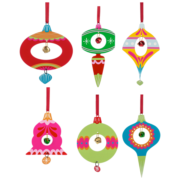 Retro Holiday Brite Ornaments-Assorted, each sold separately