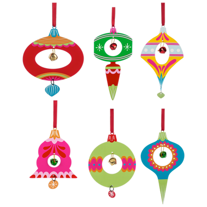 Retro Holiday Brite Ornaments-Assorted, each sold separately