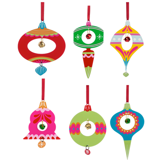 Retro Holiday Brite Ornaments-Assorted, each sold separately