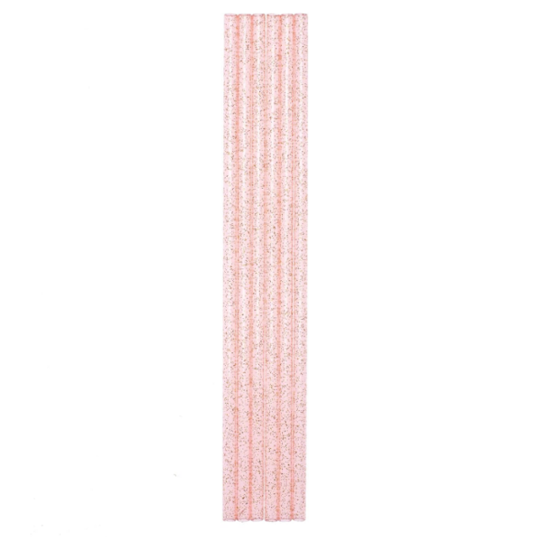 Reuseable Straws-Pink Glitter, Set of 6