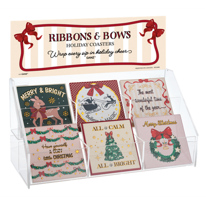Ribbons & Bows Coasters-Mix and Match, Sold Individually