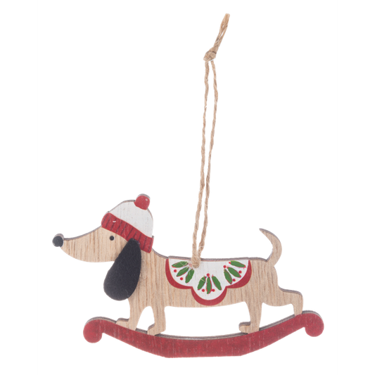 Rocking Dog Ornament