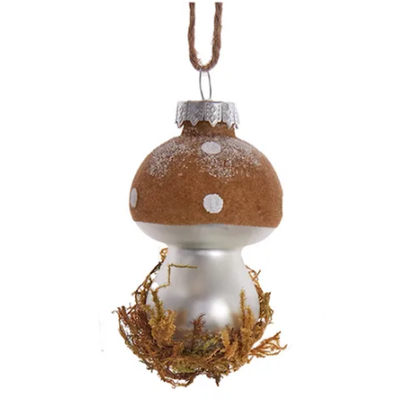 Rustic Glam Mushroom Ornament-Assorted Styles, sold seperately