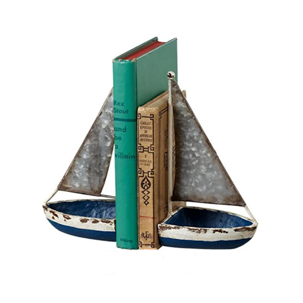 Nautical Sailboat Bookend Pair