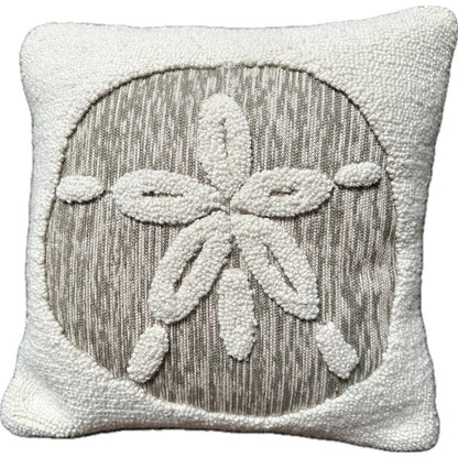 Sand Dollar Decorative Cutout Hook Pillow