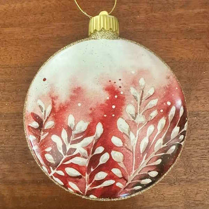 LED Light Up Santa Disk Ornaments-Assorted, each sold separately