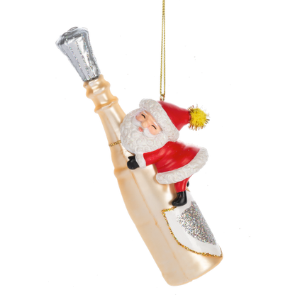 Santa with Champagne Bottle-Assorted Styles, sold separately