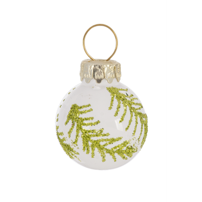 Slanted Glass Christmas Tree with Ornaments-Assorted, each sold separately