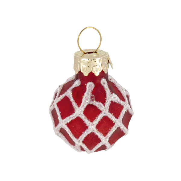 Slanted Glass Christmas Tree with Ornaments-Assorted, each sold separately