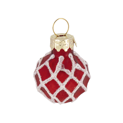Slanted Glass Christmas Tree with Ornaments-Assorted, each sold separately