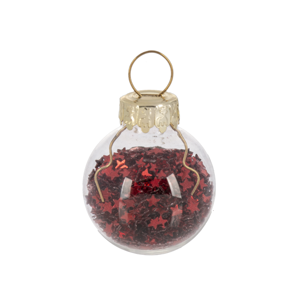 Slanted Glass Christmas Tree with Ornaments-Assorted, each sold separately