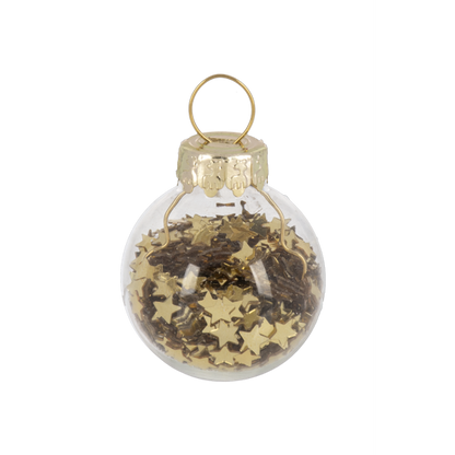 Slanted Glass Christmas Tree with Ornaments-Assorted, each sold separately