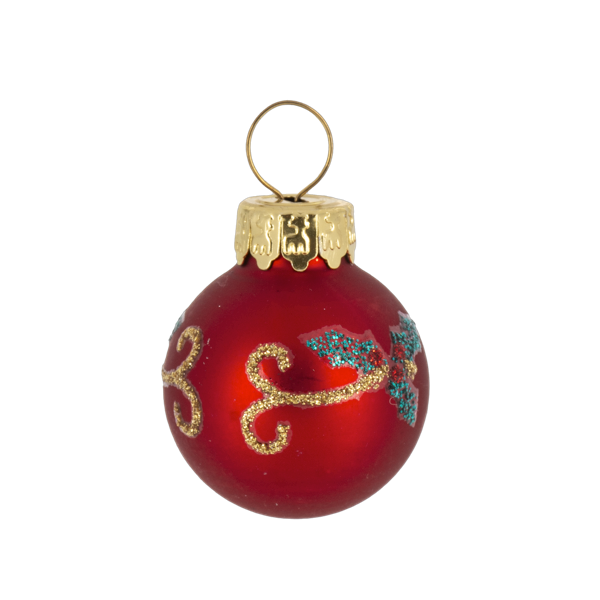 Slanted Glass Christmas Tree with Ornaments-Assorted, each sold separately